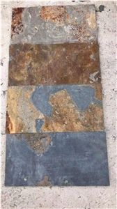 Rusty Chinese Slate Stone,Copper Multicolor Tiles