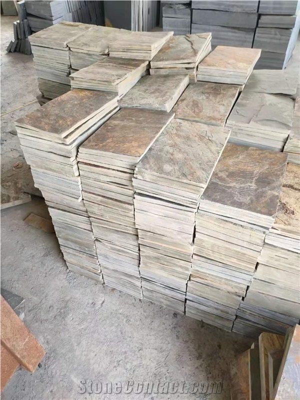 Rusty Slate Tiles For Exterior Flooring