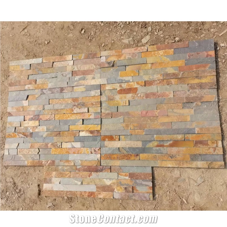 Slate 60*15  Rusty Culture Stone For Wall Decorative Panels
