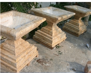 Western Style Large Stone Garden Flowerpots
