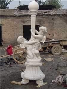 White Marble Baby Angel Sculptures Statues