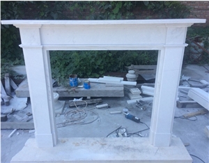 White Marble Handcraft Carved Fireplace Decorating