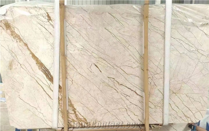 White Marble With Brown Coffee Veins & Grains Tiles