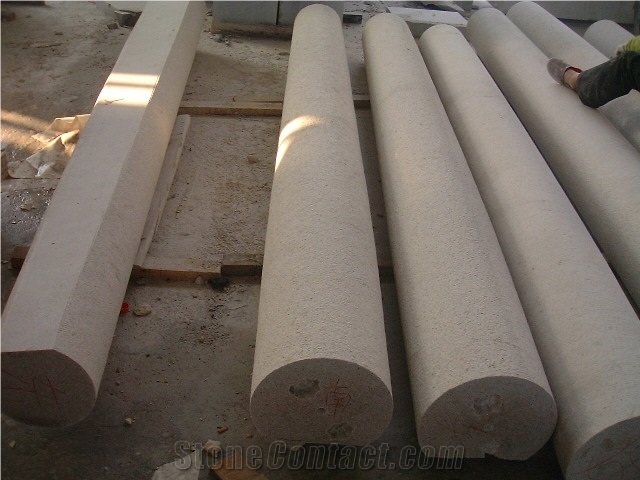 Wholesale High Quality Polished White Marble Roman Columns