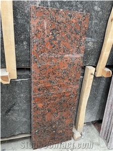 Santiago Red Rosso Granite Polished Stair Steps Ukraine 1.5Cm