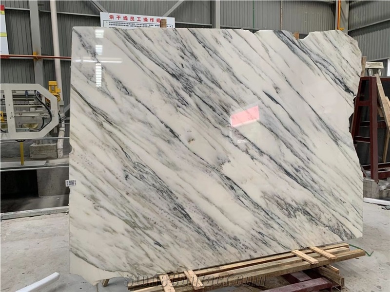 Oriental White China Statuario White Marble Slabs & Tiles