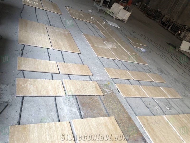 Turkey Beige Cream Travertine Flooring Tiles
