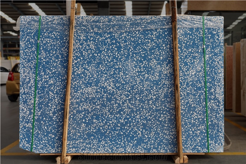 Cement Floor Tile Price Light Blue Wall Terrazzo Slab