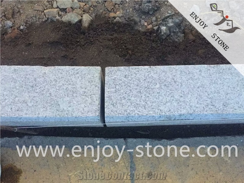 New G603 Shandong White /Flamed/Granite Stone/Road Side/Kerbstone