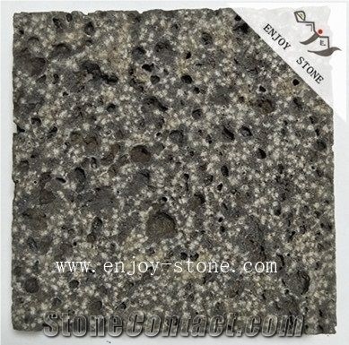 Sawn/Bush Hammered /Honed Grey Lavastone Tile