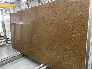 Brown Quartz Slabs Engineered Stone Slabs