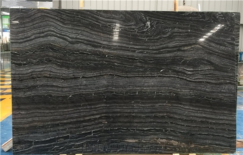 Zebra Black/ Kenya Black/ Silver Wave Marble
