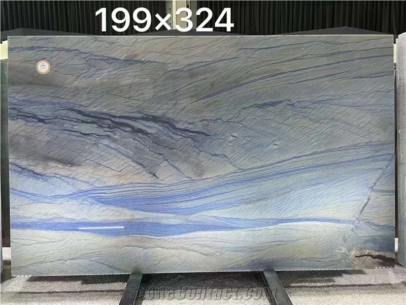Brazil Azul Macaubas Quartzite Bule Polished Big Slabs