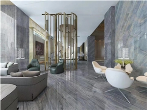 Brazil Morandi Grey Quartzite Polished Floor Tiles