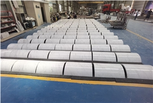 Eastern White Marble Hollow Column Panels White Marble Hollow Stone Pillar