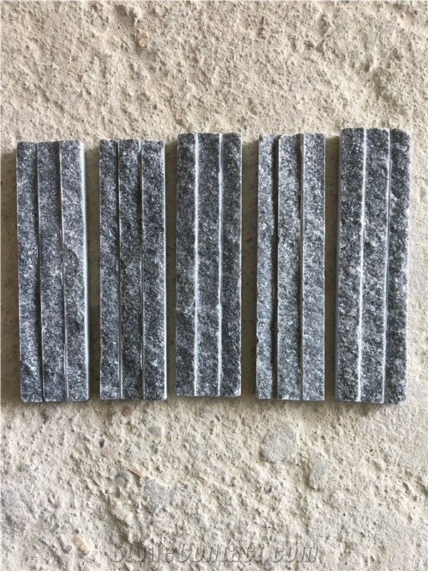 Black Line Chiselled Natural Stone Veneer