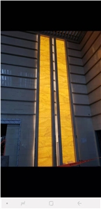 Coloprhony Onyx Backed Translucent Glass For Ceiling