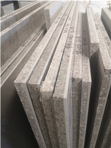 Pearl White Granite Compound Stone Laminated Panels For Outdoor Wall