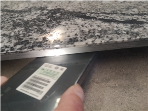 Translucent Black Granite Backed Glass Panels For Table Top