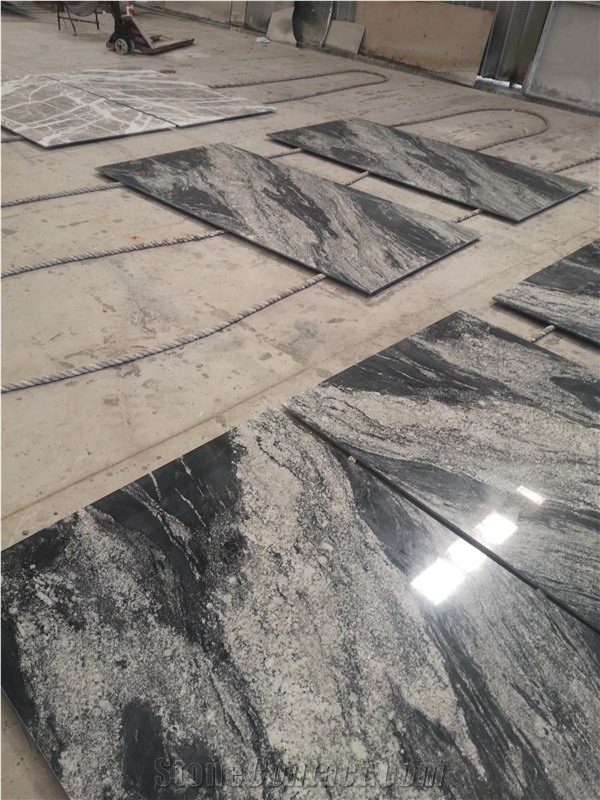 Translucent Black Granite Backed Glass Panels For Table Top