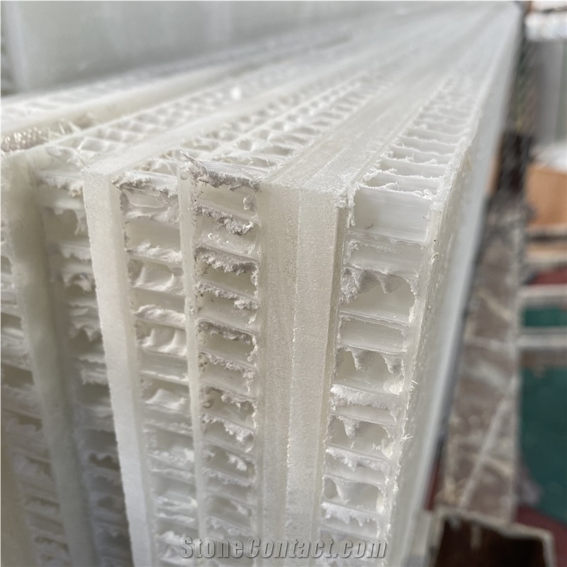 White Onyx Translucent Backed For Backlit Honeycomb Panels