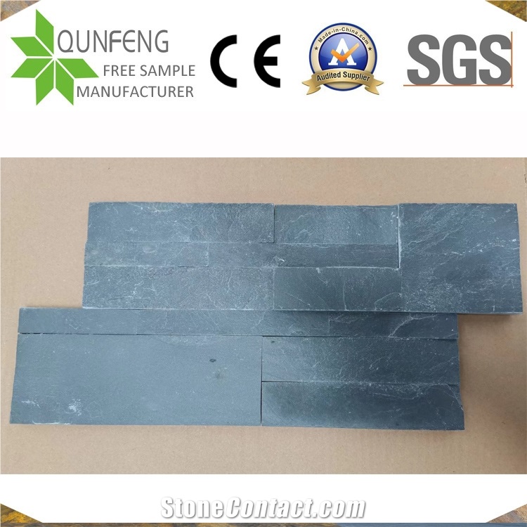 China Interior/Exterior Stone Black Slate Wall Cladding
