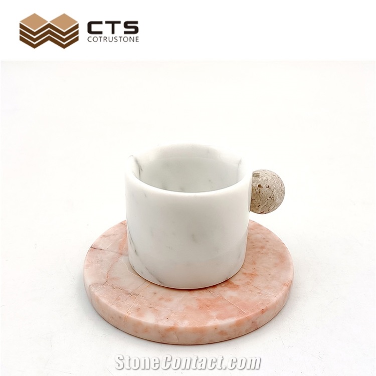 Cheap Cup Coaster Home Decor Pink Marble Wholesale