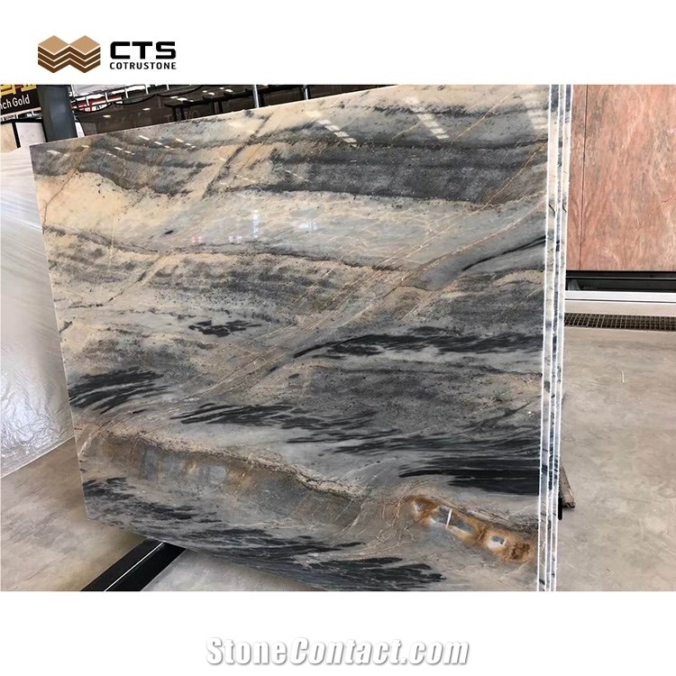 Fancy Pattern Good Quality Marble Slab For Indoor Wall Decor