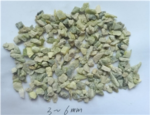 Green Crushed Stone For Terrazzo Paver Garden Paving