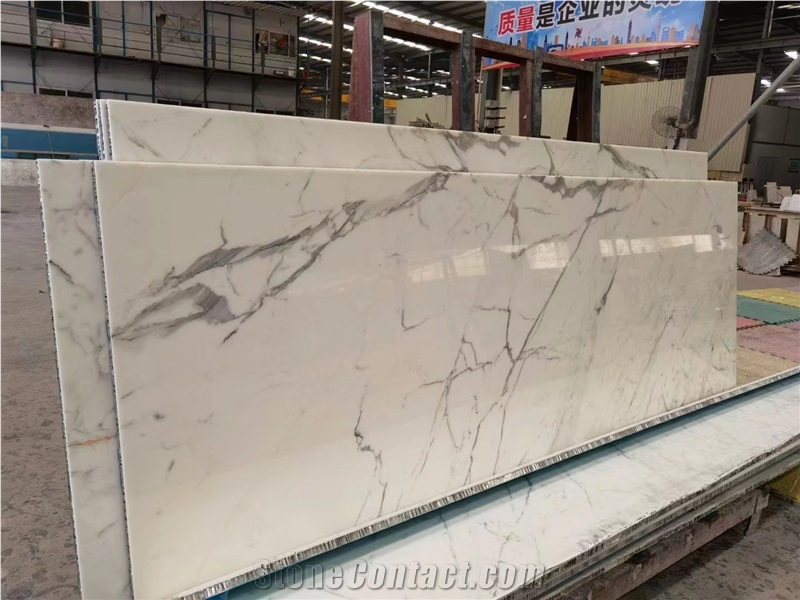 Quality Honeycomb White Marble Panel White Marble Tile