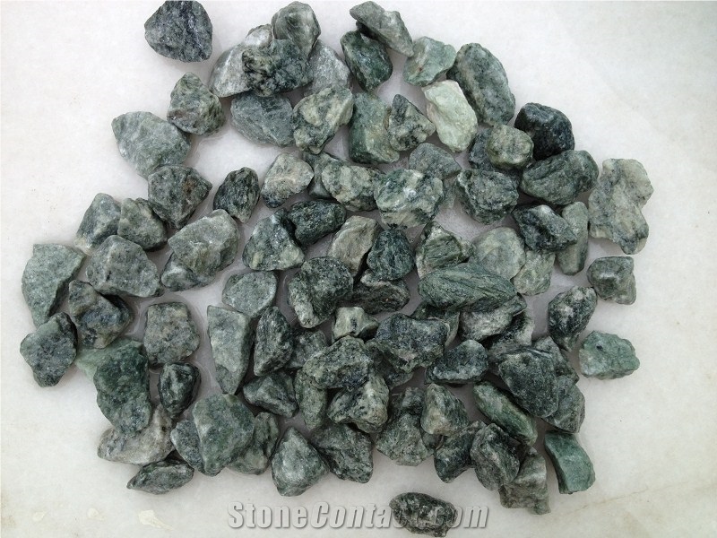 Green Chips , Stones Gravel ,Rocsk , Green Pebbles