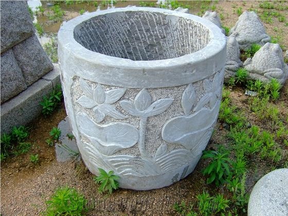 Limestone Flower Pots , Planters