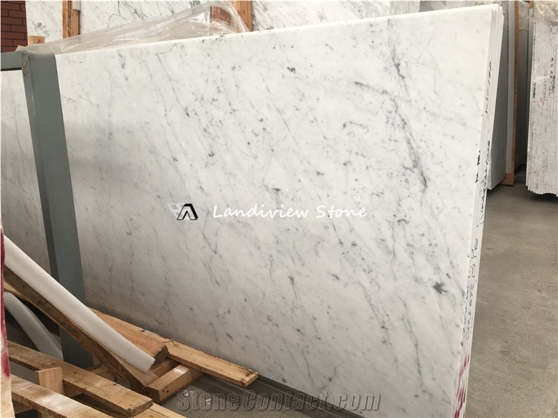 Bianco Carrara White Marble Bathroom Tiles