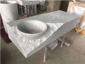 Custom Sink Freestanding Wash Basin Marble