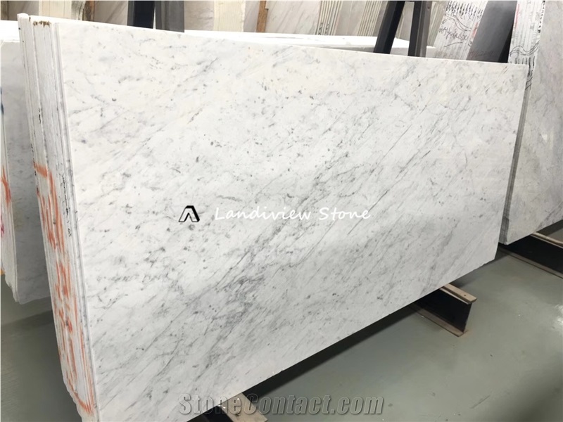 Italian Bianco Carrara White Marble Wall Cladding
