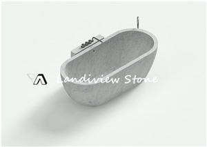Modern White Marble Bath Tub Bathroom Natural Stone Bathtub