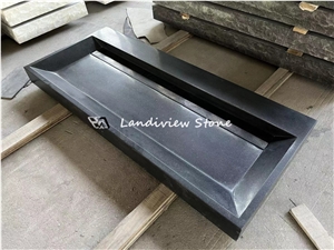 Natural Black Stone Basin Absolute Black Granite Sink