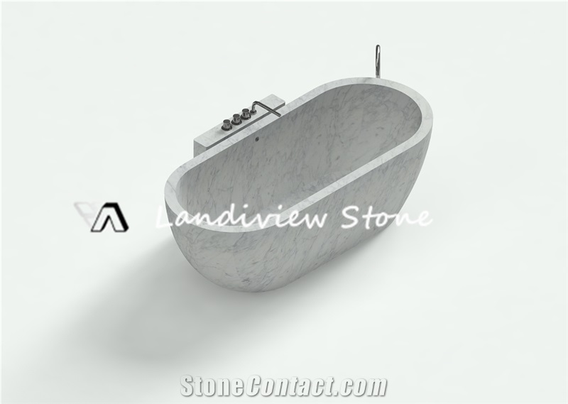 Natural Stone Bathtub White Marble Stone Bath Tub