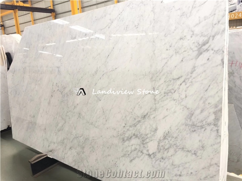 White Carrara Marble Slabs For Bathroom Wall Decoration