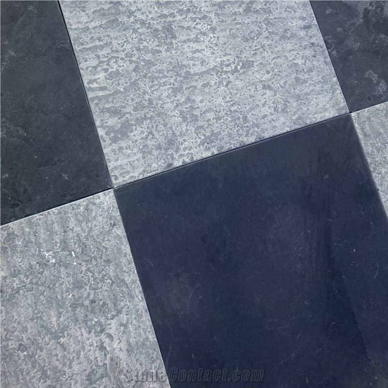 Honed Black Limestone Tile