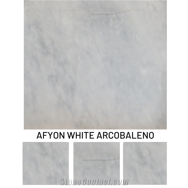 Afyon White Marble - Afyon White Arcobaleno Marble Selection