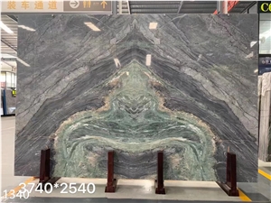 Brazil Amazon Green Quartzite Blue Verde Paraíba Slab Tile