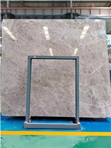 Silver Shadow Marble Slabs Light Grey Stone Wall Cladding