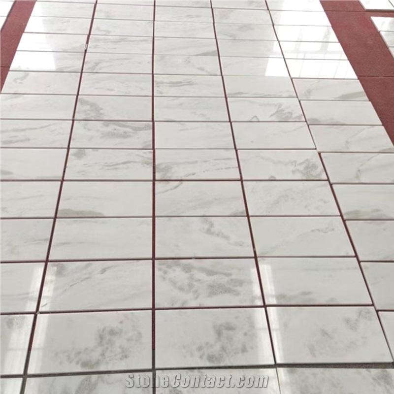 18Mm Or 30 Mm Polished Namibia White Marble Tiles