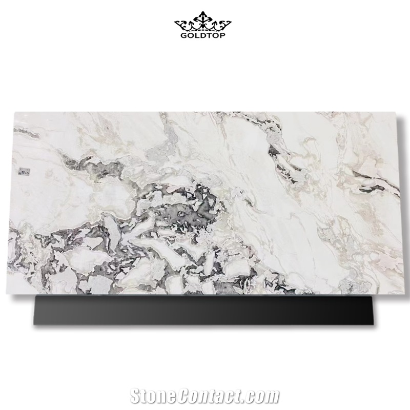 Commercial Natural Stone Fendi White Marble Big Slab