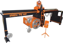 IREN 75 KW 100 HP Bridge Type Quarry Wire Saw Cutting Machine