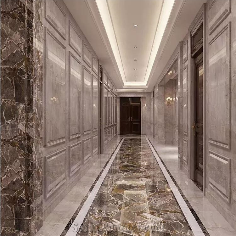 White Golden Fusion Marble For Wall Floor Tiles
