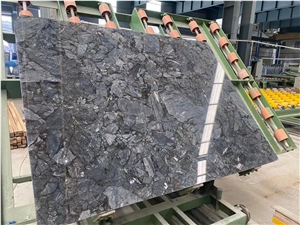 Amazon Blue Grey Marble Slab