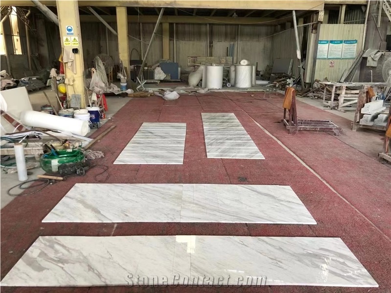 Greece Volakas White Marble Tile Floor