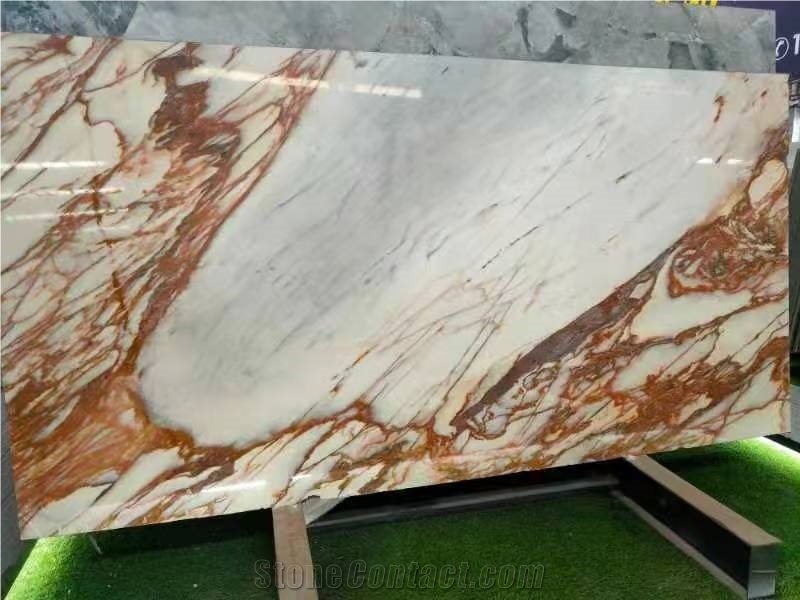 NEW HOT Provence White Marble With Gold Line